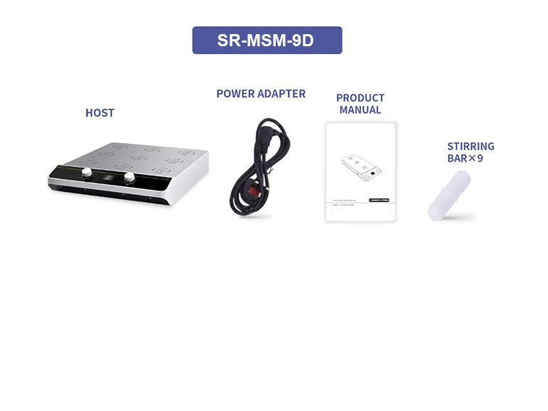 &Ccedil;oklu Manyetik Karıştırıcı - SR-MSM-9D