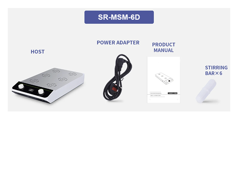 &Ccedil;oklu Manyetik Karıştırıcı - SR-MSM-6D